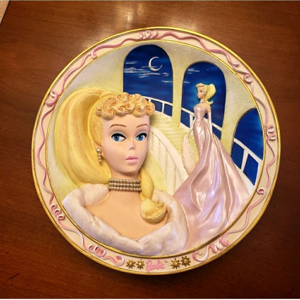 FOREVER GLAMOROUS Barbie Plate Enchanted Evening Collectible 1996